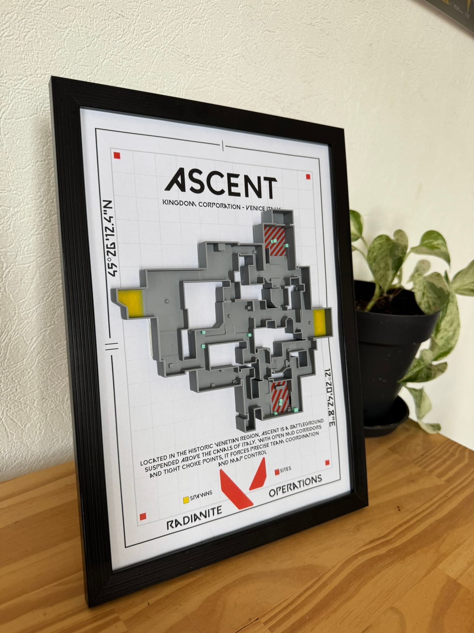 Vue encadrée de la carte Ascent ba